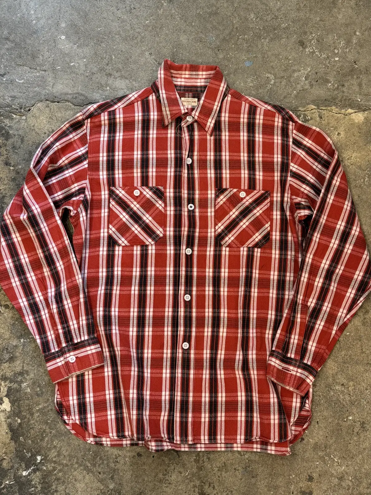 Sugarcane Flannel Shirt (L ,105)